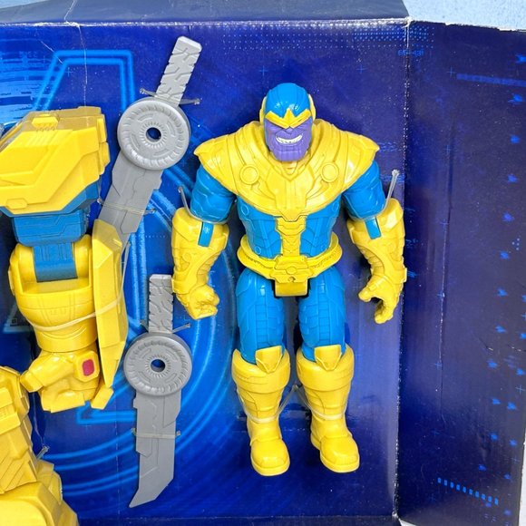 Marvel Avengers Mech Strike Thanos Figure With Infinity Mech Suit DAMAGED BOX - Picture 3 of 4